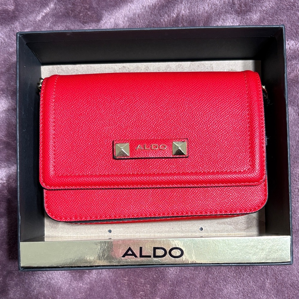 Aldo Vibrant Red Clutch